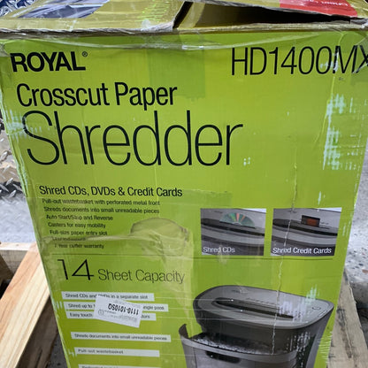 Royal HD1400MX 14-Sheet Crosscut Home/Office Shredder