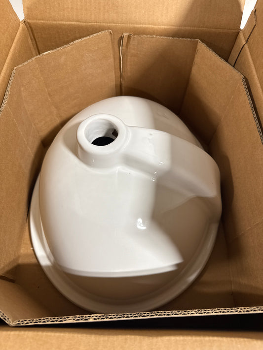 American Standard 0495.300 Ovalyn 15" Undermount Porcelain Bathroom Sink White