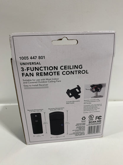 Universal Basic on/Off Ceiling Fan Remote Control (Damp Rated)