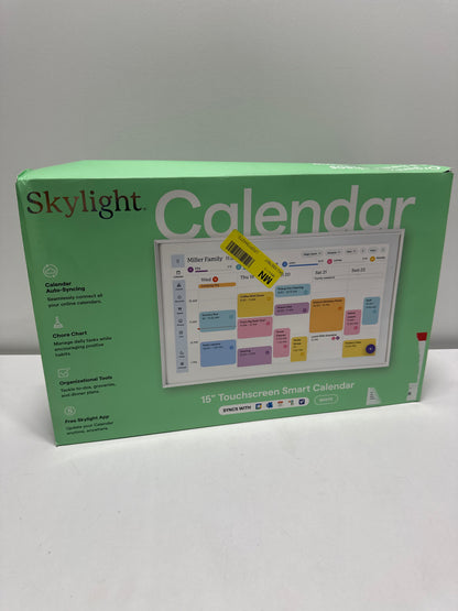 Skylight Calendar 15-inch Touchscreen Digital Calendar All-in-One Family Organizer and Chore Chart Wall Mount Included - White