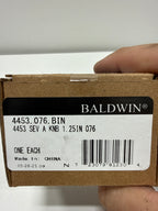 Baldwin 4453.BIN Severin Fayerman 1-1/4 Inch Square Cabinet Knob from the Estate Collection Lifetime Graphite Nickel