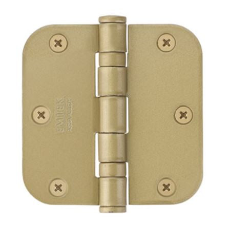 Emtek 3.5" x 3.5" Ball Bearing 5/8" Radius Corners Mortise Hinge - Pair