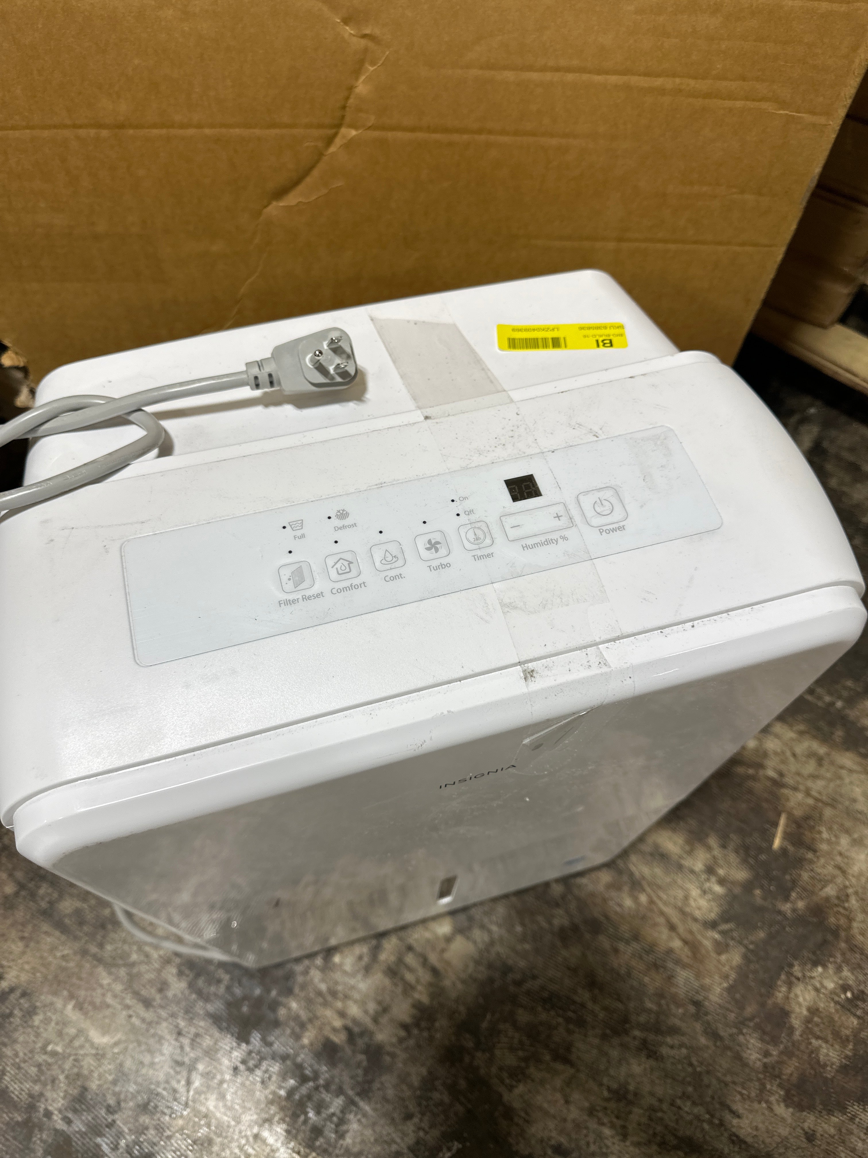 Used Insignia 50-Pint Dehumidifier with ENERGY STAR Certification - White - *Home Environment