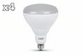 4 x Feit Single 9.4 Watt Dimmable BR40 Medium (E26) LED Bulb - 850 Lumens, 2700K, and 90CRI