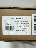 Baldwin Pv.Cur.L.Trr Curve Privacy Leverset - Brass PVCURLTRR003 - *Tools Hardware & Misc
