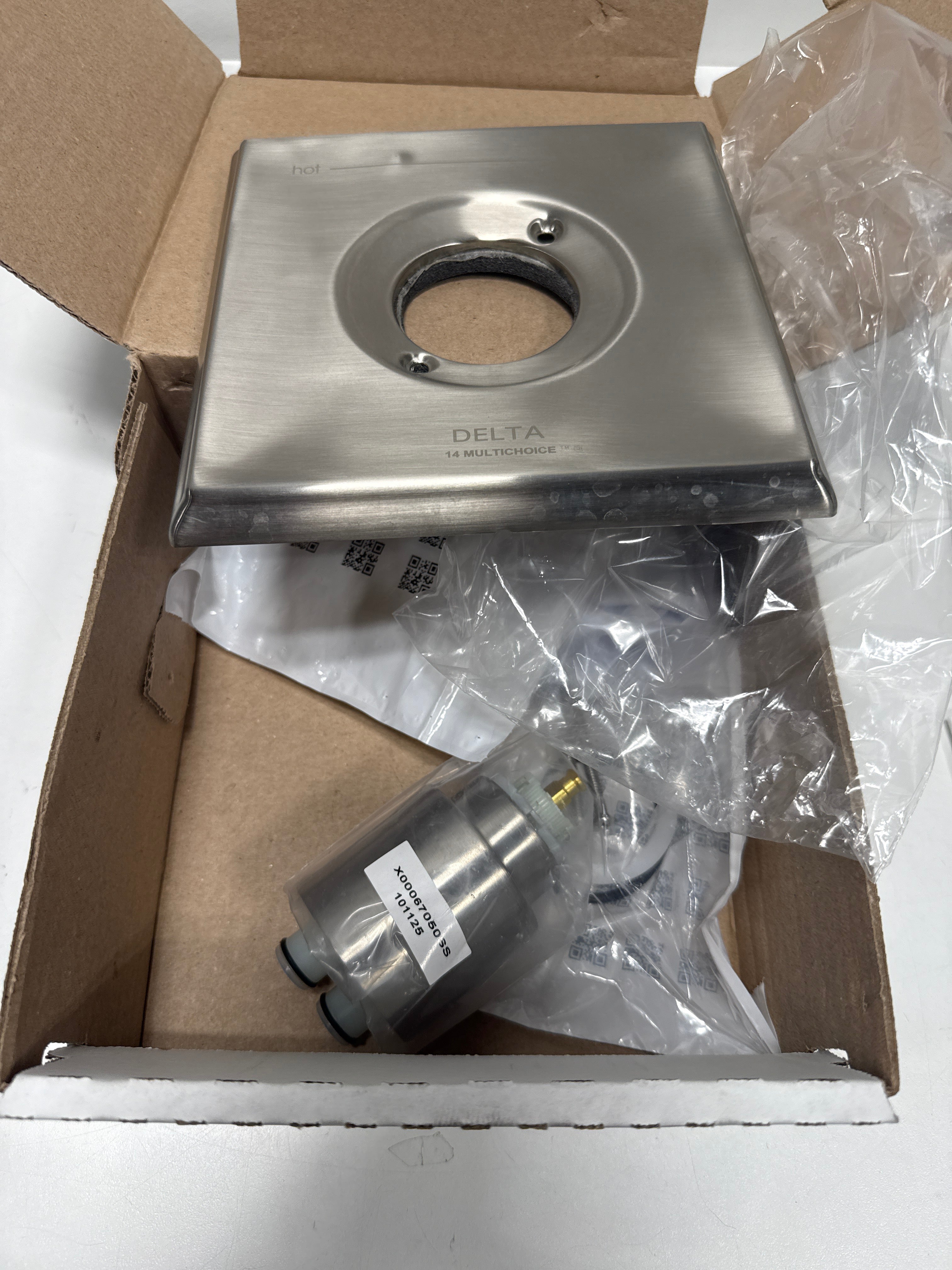 Dent Delta Dryden 1-Handle Diverter Valve Only Trim in Stainless (Valve Not Included)