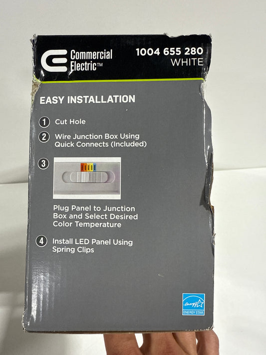 Slim Baffle Integrated LED 6 in Round Adj Color Temp Canless Recessed Light for Kitchen Bath Living rooms, White 4-Pack