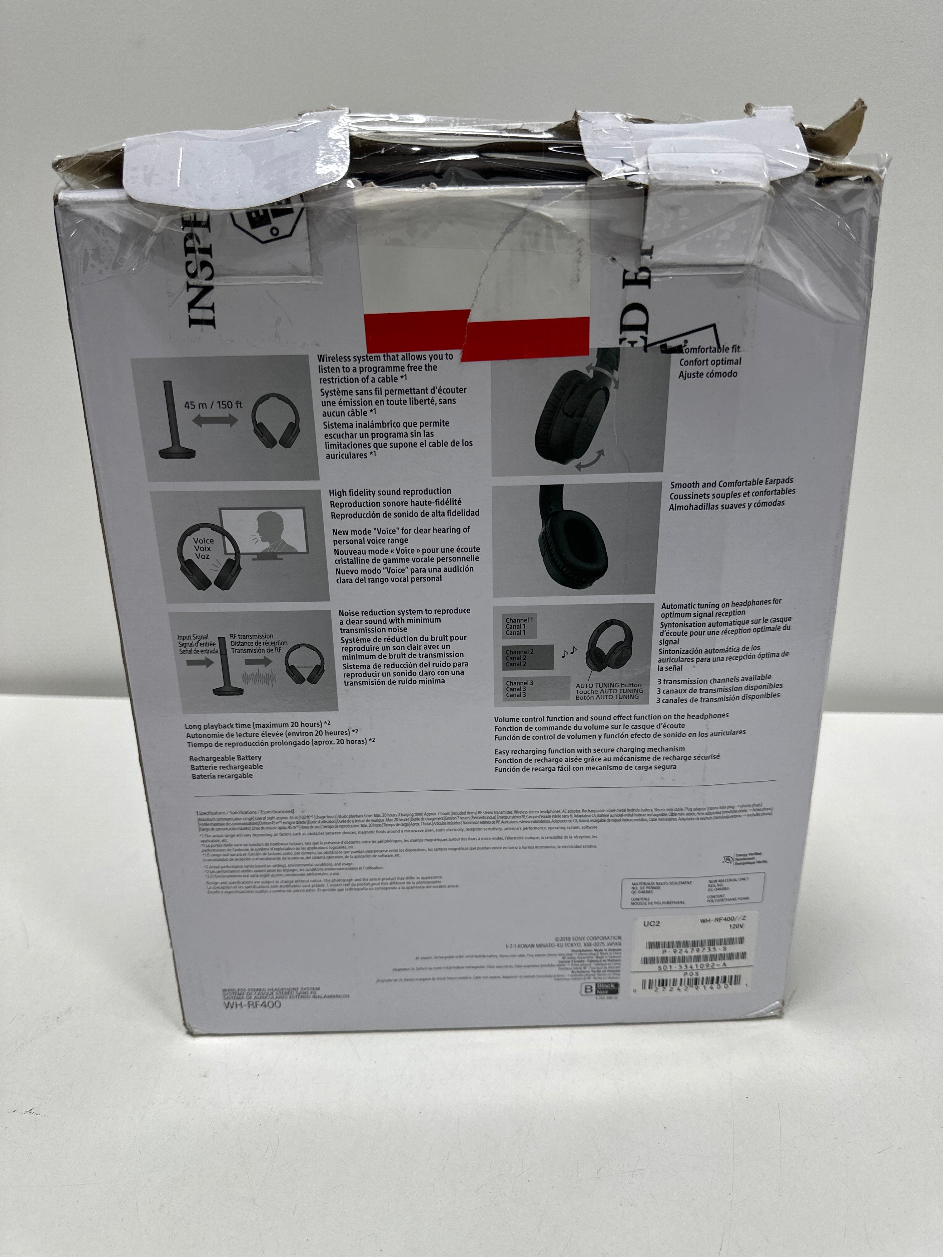 Sony WH-RF400 Wireless Over-Ear Home Theater Headphones - *TV & Home Theater