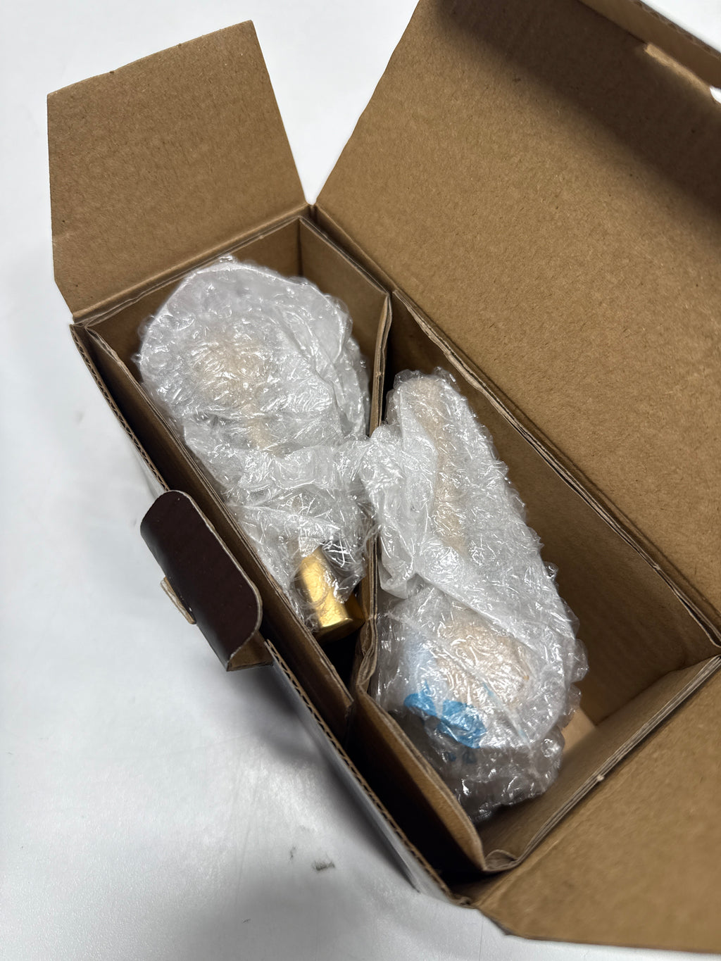 Signature Hardware 497638 Lever Handles for Elita Widespread Faucet - Brushed Gold