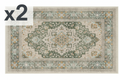 2 x Ruggable Flatwoven Washable Amara Rug, 3' x 5'