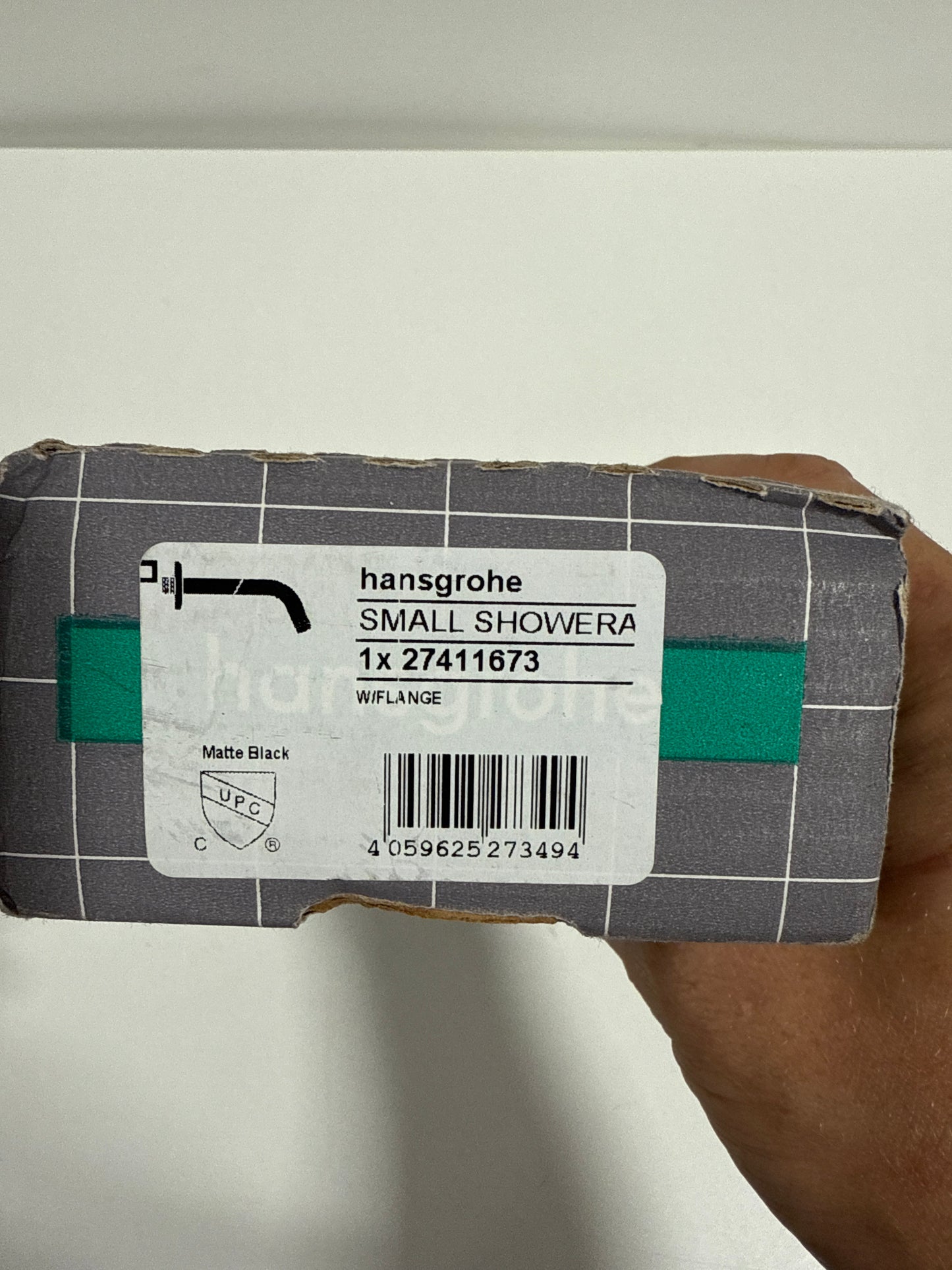 Hansgrohe 27411 Showerpower 6 Standard Shower Arm - Black