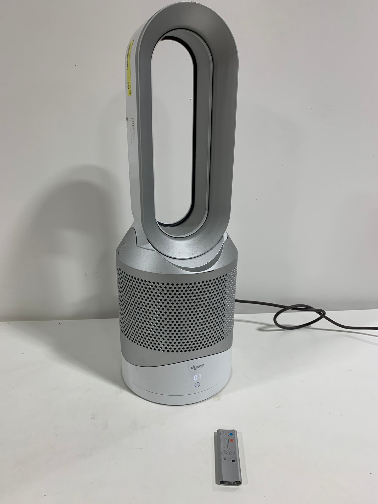 Used Dyson Pure Hot+Cool Purifying Heating Fan HP01, White/Silver