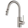 Kraus Oletto Pull-Down Single Handle Kitchen Faucet in Spot Free Stainless Steel
