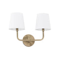 Capital Lighting Dawson 2 Light 16 Inch Aged Brass Vanity Light