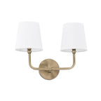 Capital Lighting Dawson 2 Light 16 Inch Aged Brass Vanity Light