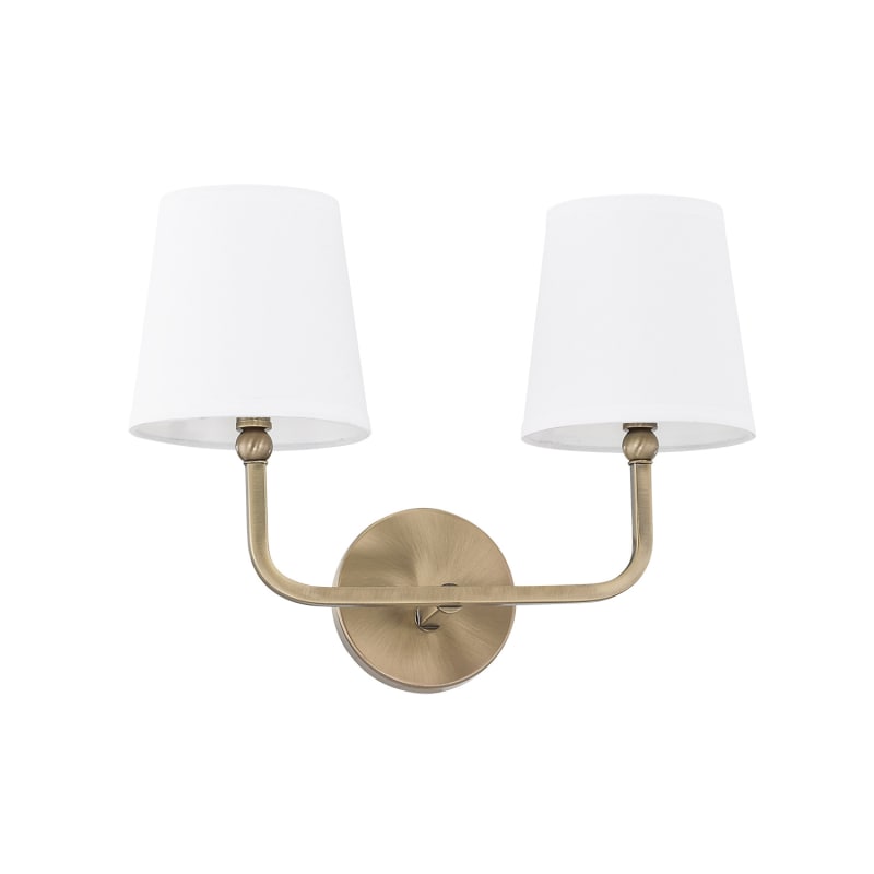 Capital Lighting Dawson 2 Light 16 Inch Aged Brass Vanity Light