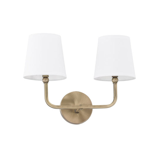 Capital Lighting Dawson 2 Light 16 Inch Aged Brass Vanity Light