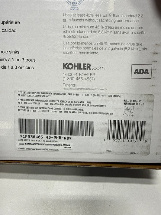 Kohler TOME Single Handle Bathroom Faucet Gold