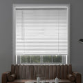 Midnight White Cordless Blackout Vinyl Mini Blind with 1 in. Slats - 23 in. W X 36 in. L
