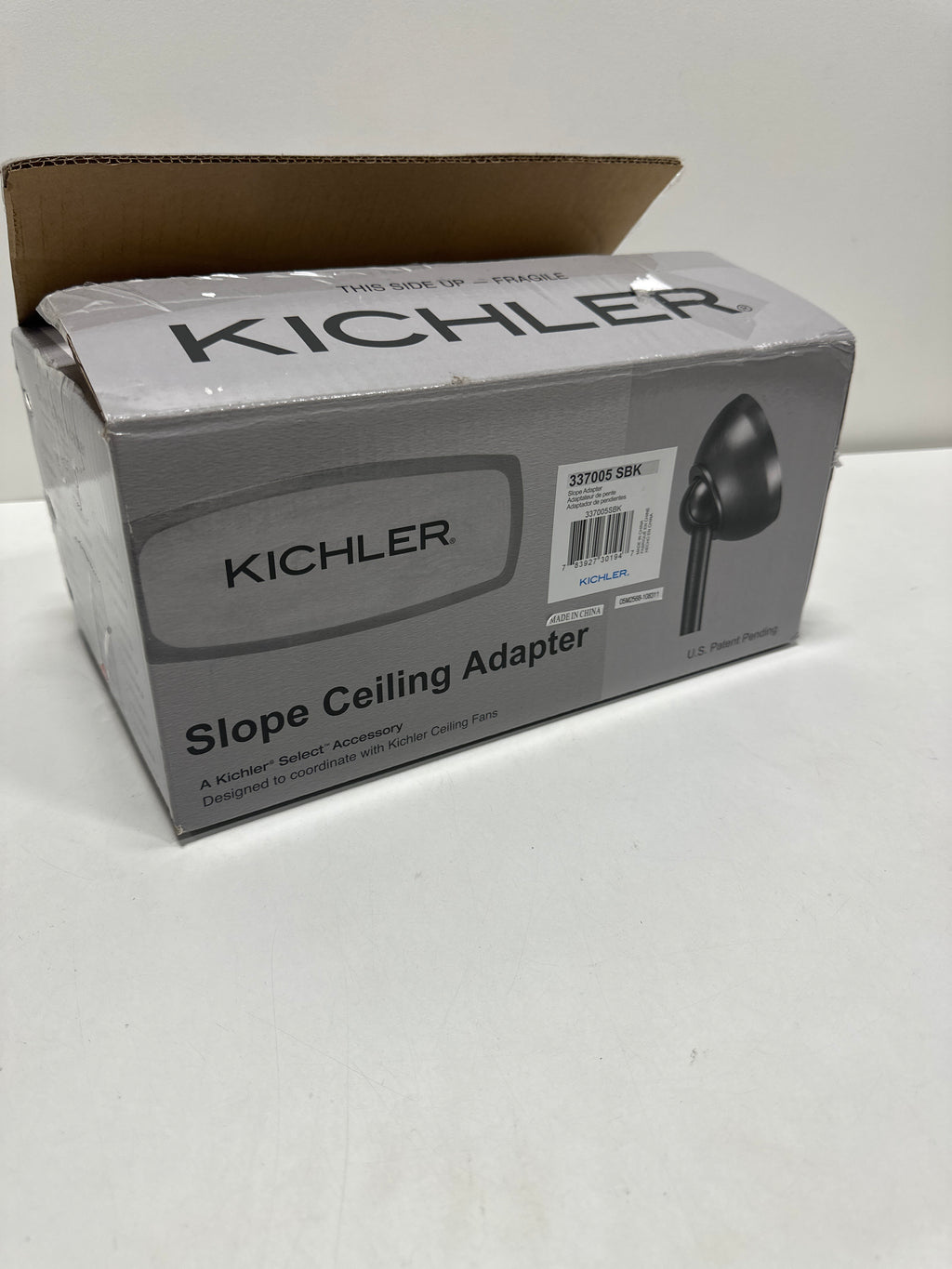 Kichler 337005 60° Slope Adapter Satin Black