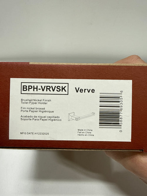 Pfister BPH-VRVS Verve Wall Mounted Euro Toilet Paper Holder Brushed Nickel