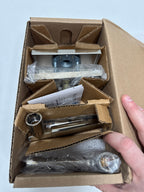 Baldwin FD.RID.R.CFR Riddling Non-Turning Two-Sided Dummy Door Lever Set with Contemporary 5’’ Rose from the Reserve