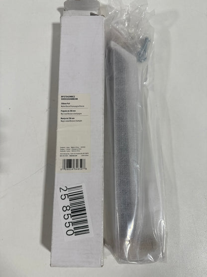 Signature Hardware 954060-O-10116 Lazzara 10-1/16 Inch Center to Center Hammered Bar Cabinet Pull Matte Black / Champagne Bronze