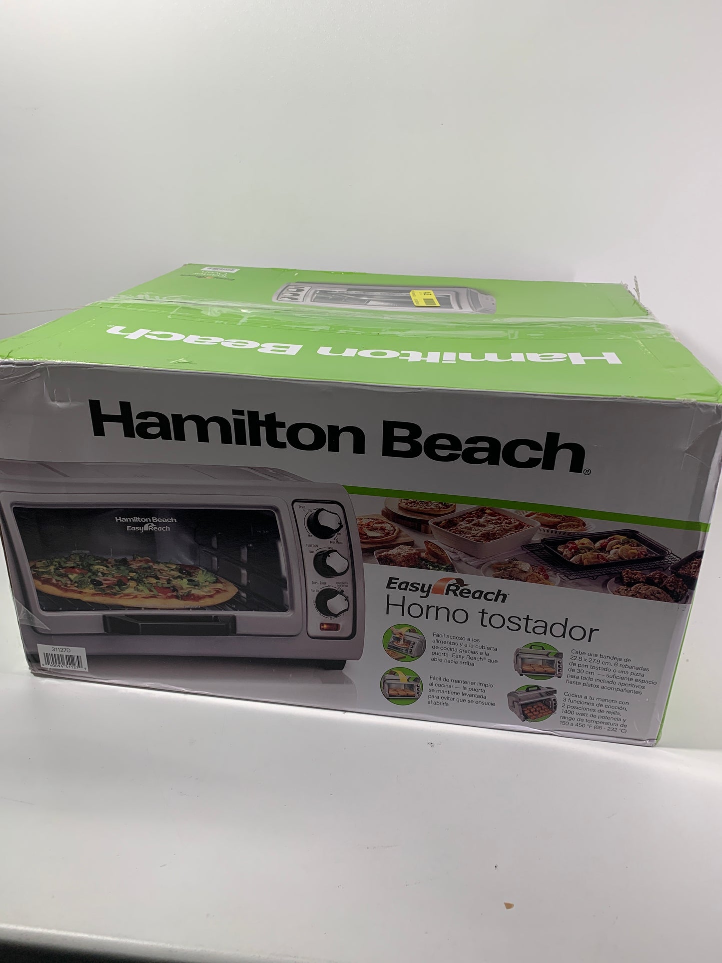 Hamilton Beach Easy Reach Toaster Oven - Silver