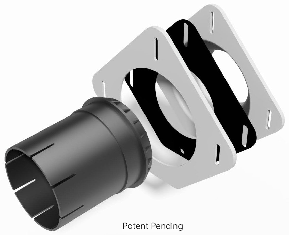 Gardus SnugDryer Space-Saving Dryer Vent Connection Kit, Only For New Construction/Remodeling