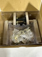 Kwikset 730HFLSQTV1 Halifax Privacy Door Lever Set with Square Rose Satin Nickel