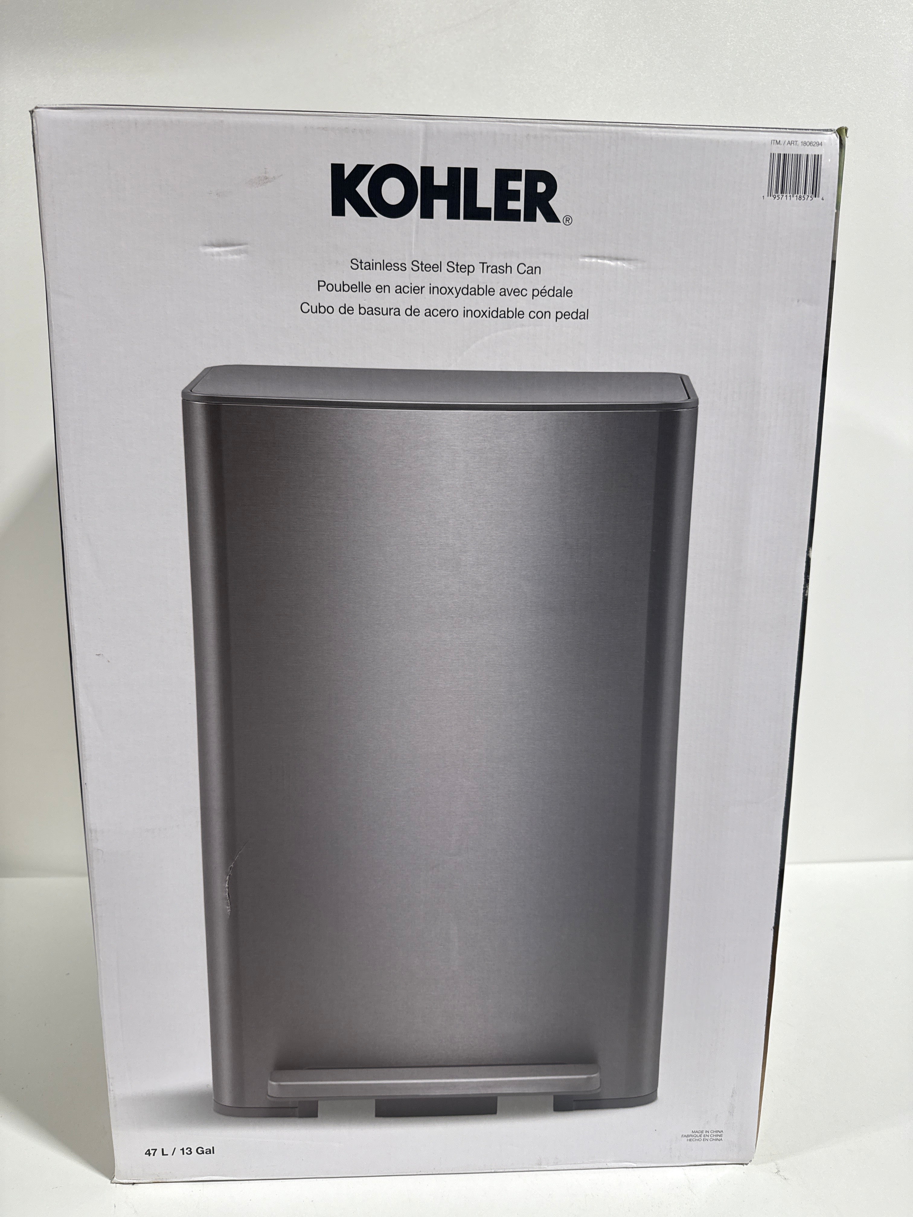 Dent Kohler 47L Step Trash Can - *Kitchen & Dining