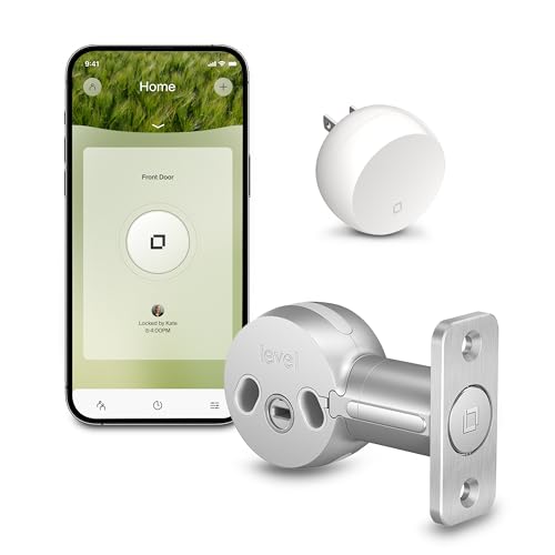 Level - Bolt Connect WiFi Retrofit Smart Lock with App/Keypad/VoiceAssistant Access - Silver