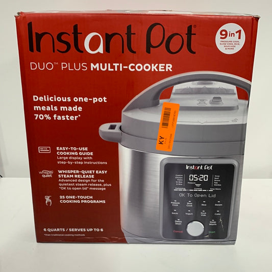 Instant Pot - 6QT Duo Plus Multi-Use Pressure Cooker with Whisper-Quiet Steam Release - Gray