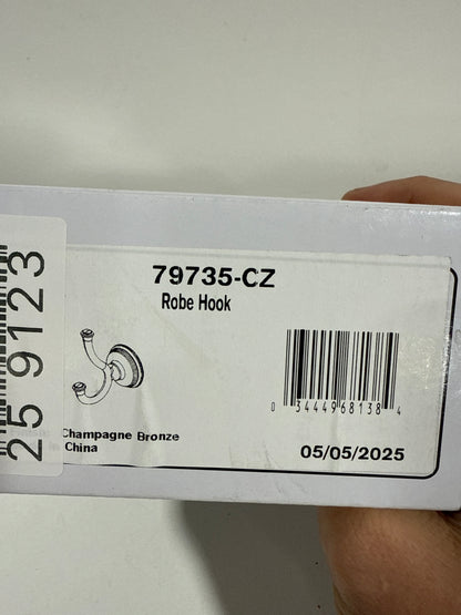 Delta 79735 Cassidy Double Robe Hook Champagne Bronze
