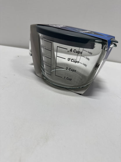 Oster Coolidge 4 Cup Clear Glass Measuring Cup with Snap on Lid