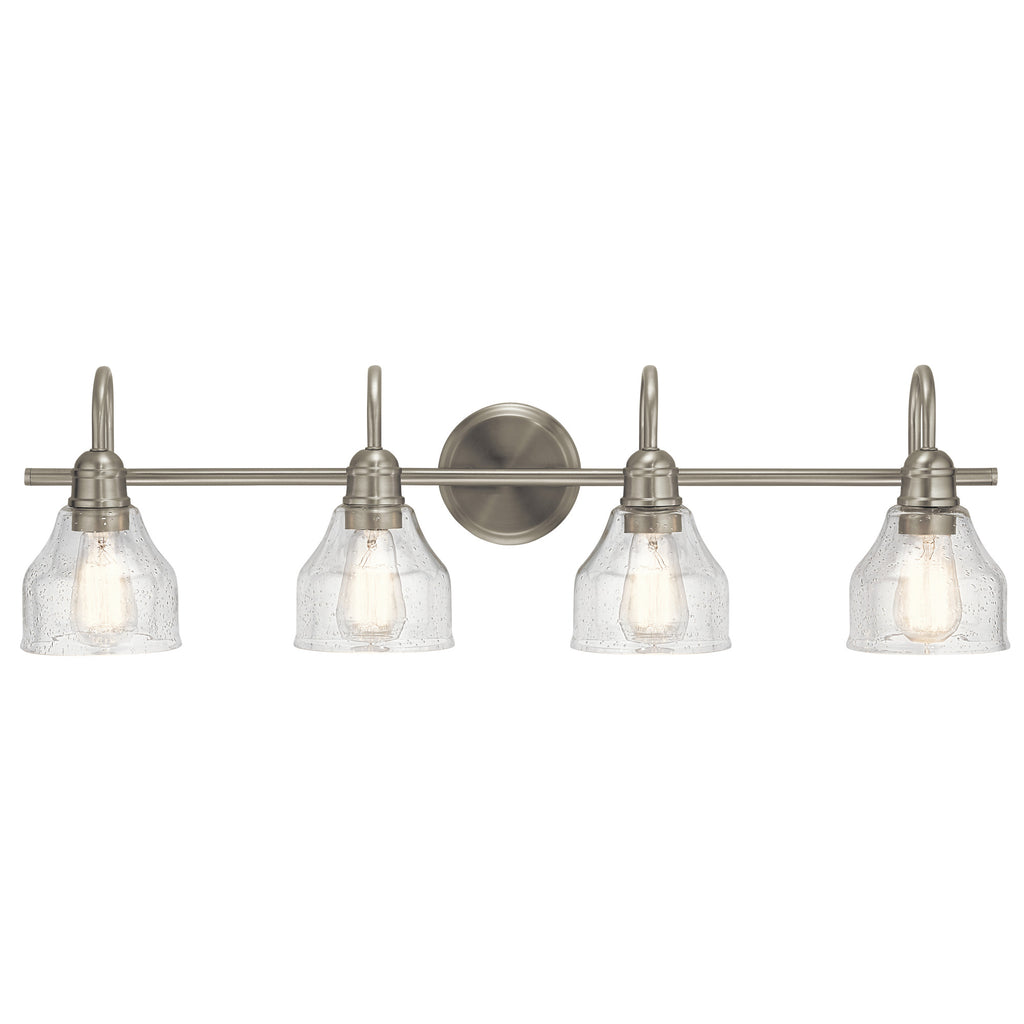 Kichler 45974 Avery 4 Light 34" Wide Vanity Light Brushed Nickel Indoor Lighting Bathroom Fixtures Vanity Light