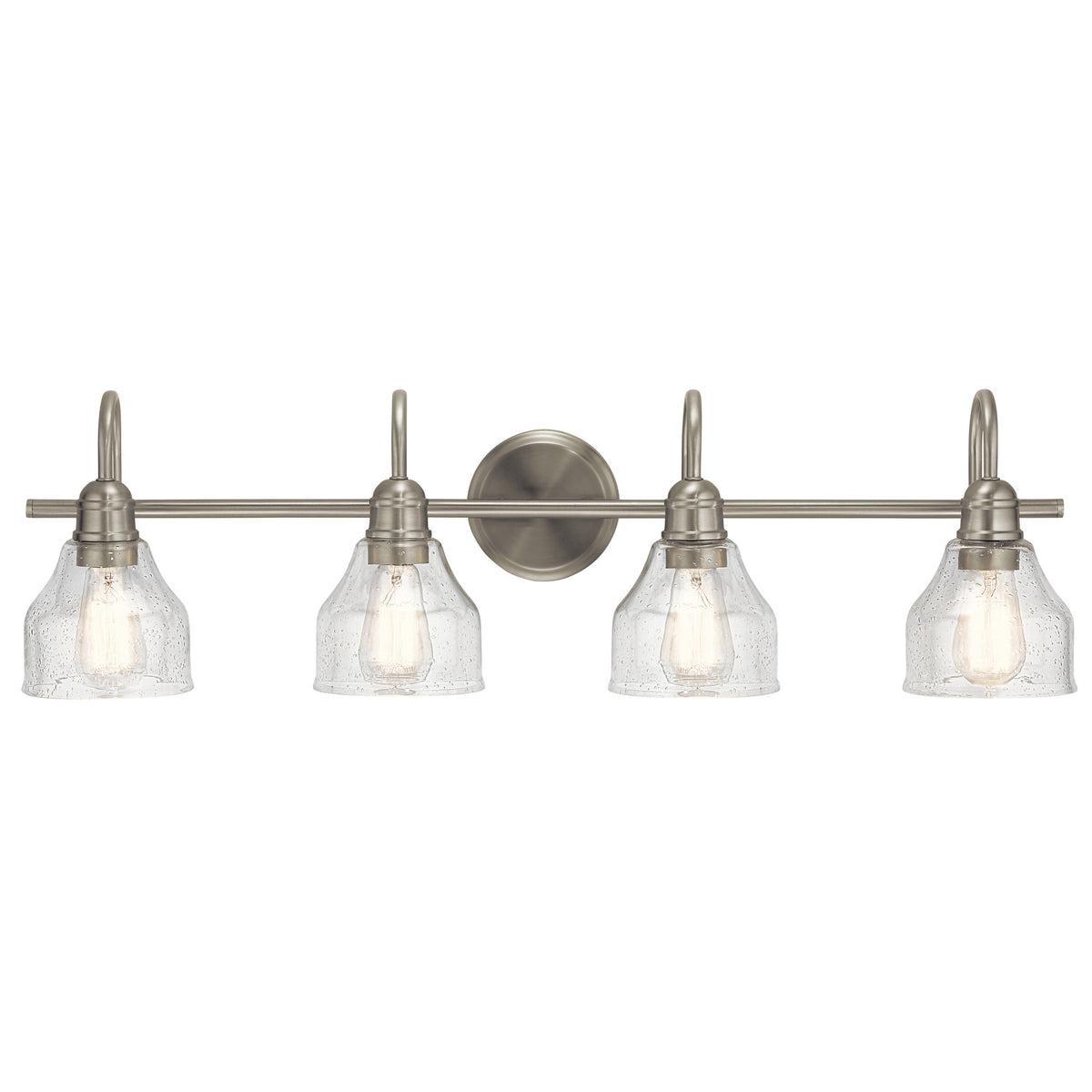 Kichler 45974 Avery 4 Light 34" Wide Vanity Light Brushed Nickel Indoor Lighting Bathroom Fixtures Vanity Light