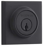Baldwin DC.CSD Contemporary Square Standard C Keyway Double Cylinder Keyed Entry Deadbolt Satin Black - *Tools Hardware