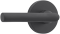 Baldwin PV.TUB.CRR Tube Privacy Leverset with Contemporary Round Rose Satin Black - *Tools Hardware & Misc