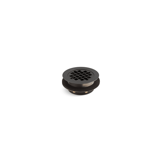 KOHLER 9132-BL Round Shower Drain For Use with Plastic Pipe, Matte Black