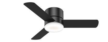 See Desc Hunter Minimus 44" Hugger Indoor Ceiling Fan  LED Light Kit Included