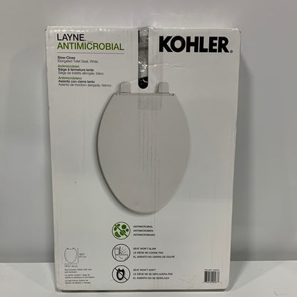 Kohler Layne Quiet-close Elongated Antimicrobial Toilet Seat
