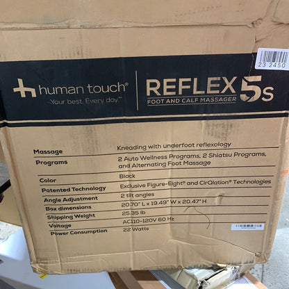 Human Touch Reflex5s Foot & Calf Massager, Black