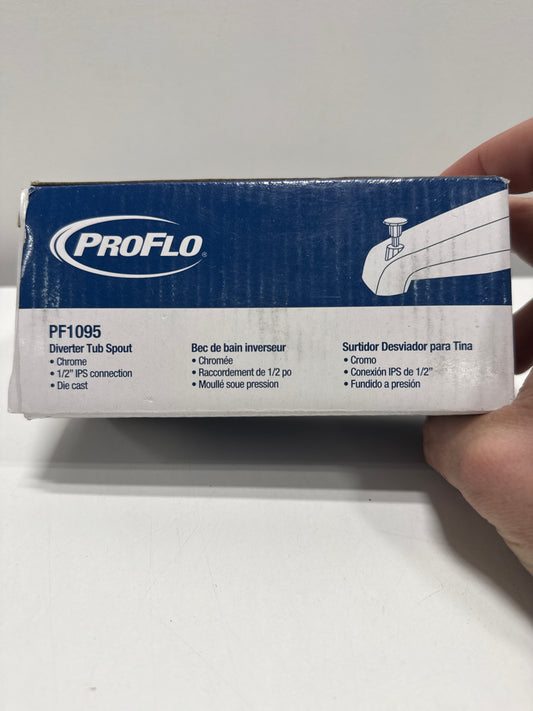 Proflo Pf1095 5 Integrated Diverter Tub Spout - Chrome