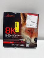 Rocketfish - 25' 8K Ultra High Speed HDMI 2.1 Certified Cable - Black