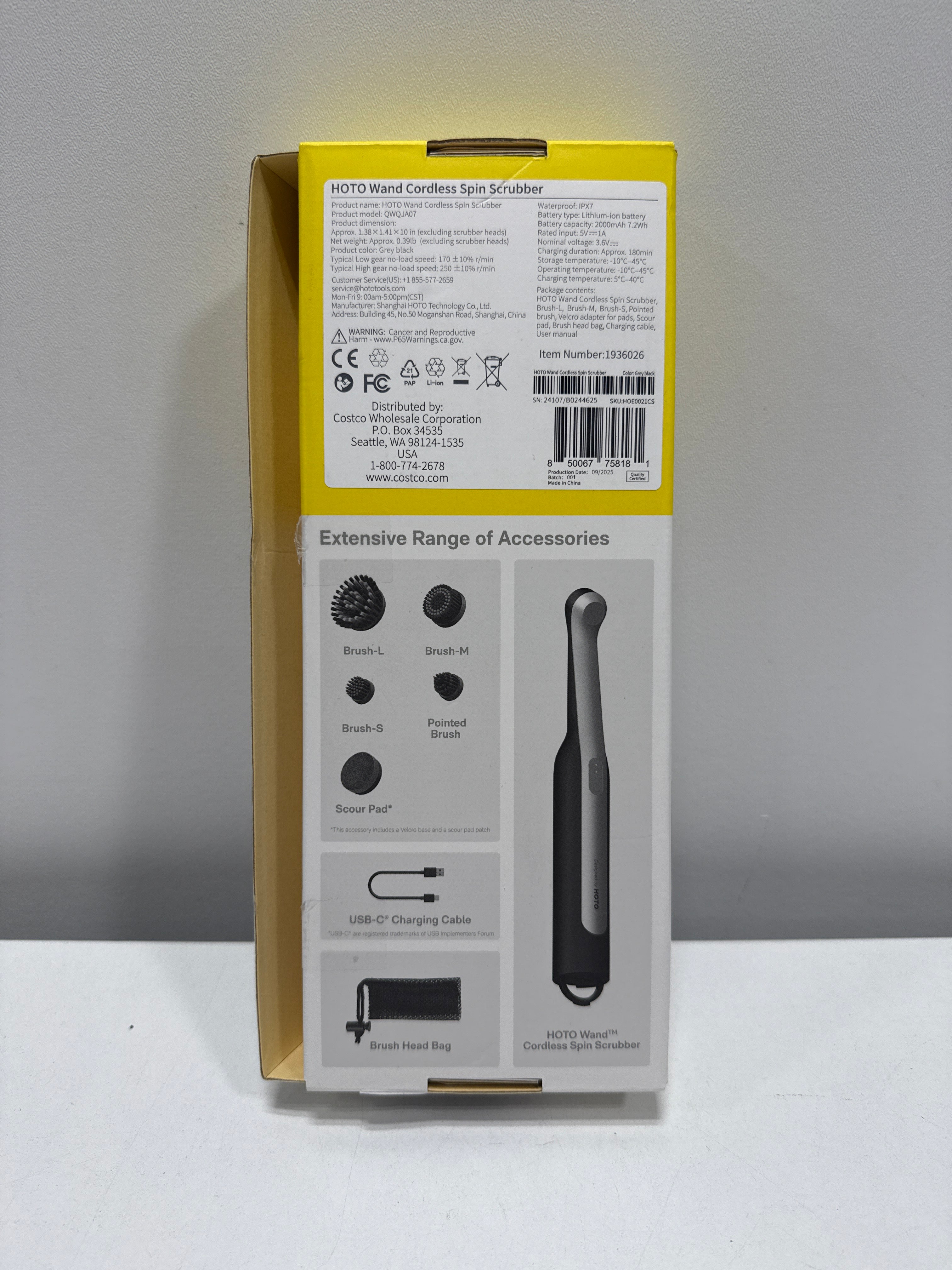 HOTO Wand Cordless Spin Scrubber - *Kitchen & Dining