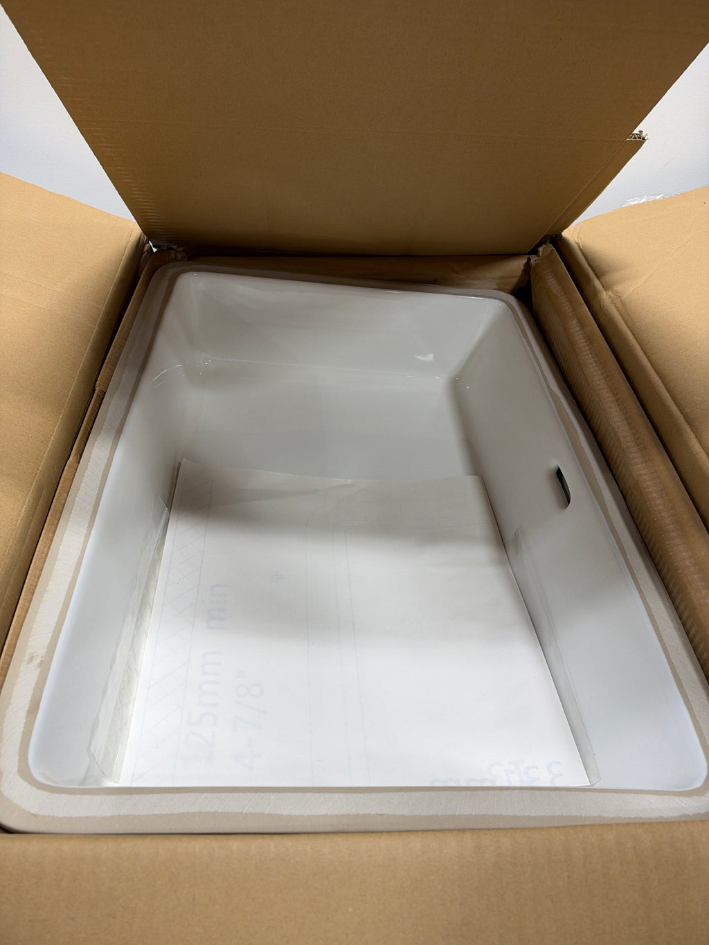 Signature Hardware 950500 Destin 23" Rectangular Porcelain Undermount Bathroom Sink with Overflow White