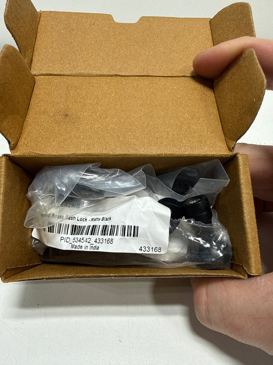 Signature Hardware 953046 Solid Brass Sash Lock Matte Black Window Hardware Window Lock Sash Lock