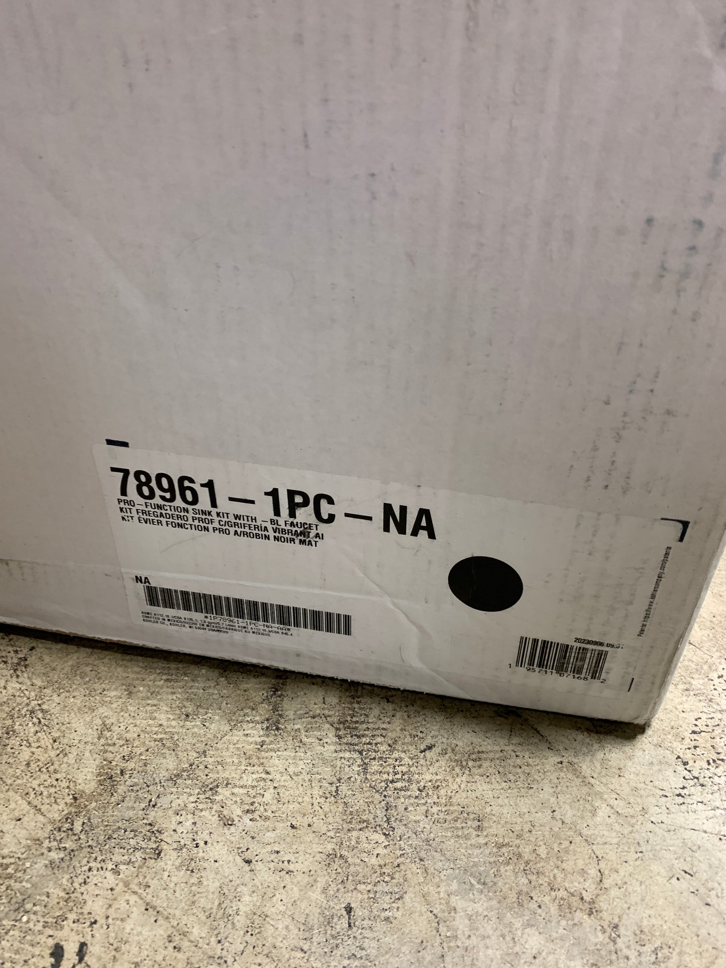 Kohler Pro-Function Kitchen Sink Kit - With Matte Black Faucet