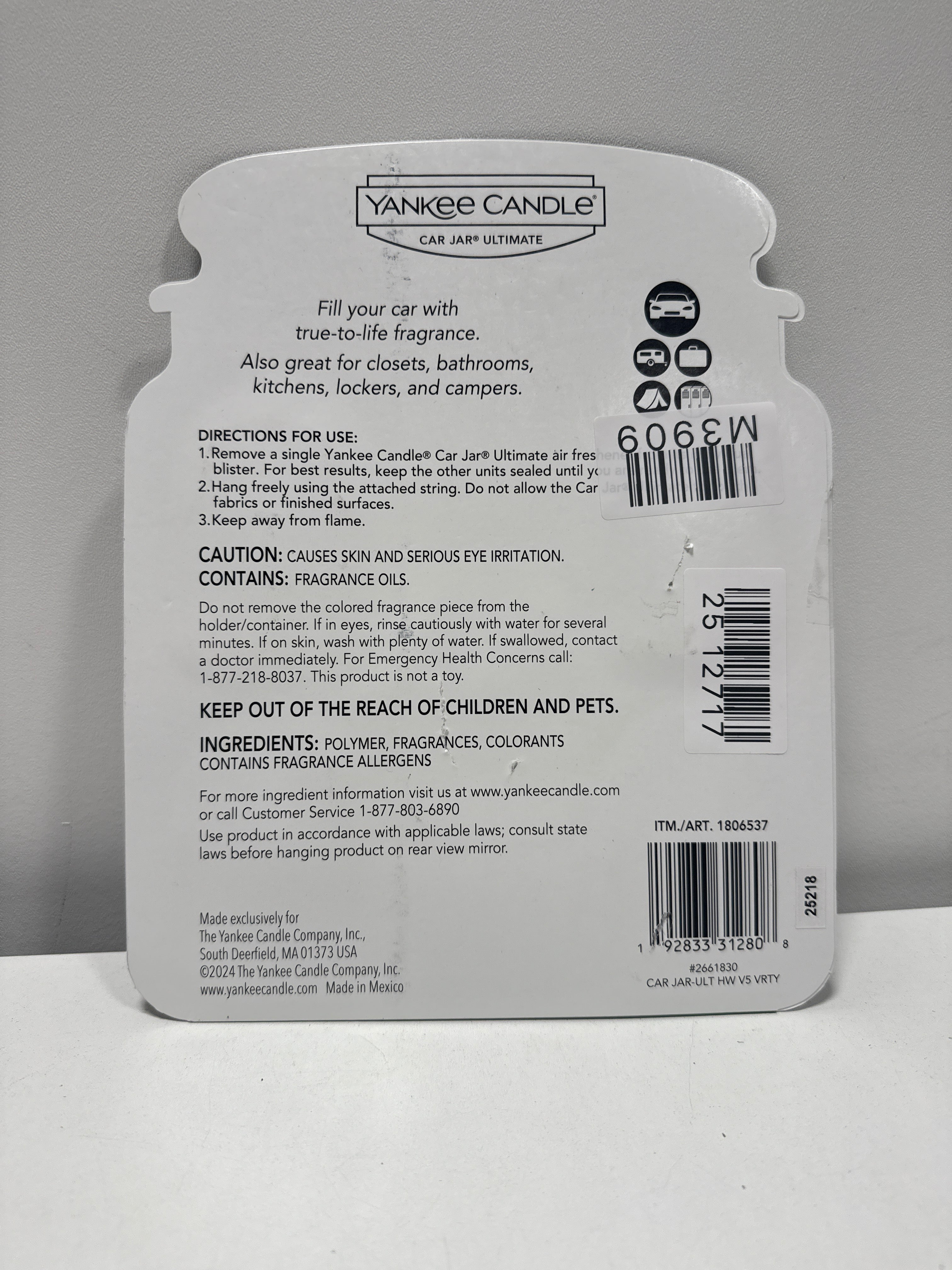 Yankee Candle Holiday Car Jar Ultimate Air Freshener 5 Pack Assorted Scents- Limited Holiday Edition - *Automotive